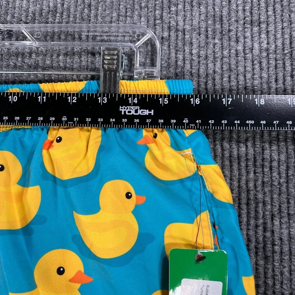 Tipsy Elves Swim Shorts Trunks Mens Large‎ Rubber Ducks Geometric Beach Pool New